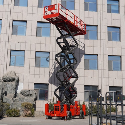 CFPT1623RTE – Rough Terrain Scissor Lifts With Outriggers