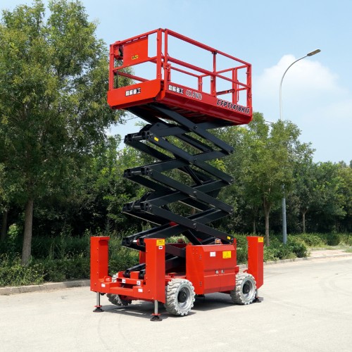 CFPT1418RTE – Rough Terrain Scissor Lifts With Outriggers