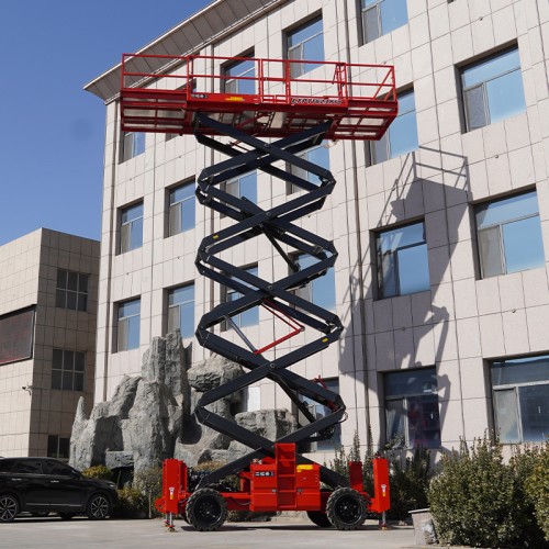 CFPT1623RTD – Rough Terrain Scissor Lifts With Outriggers