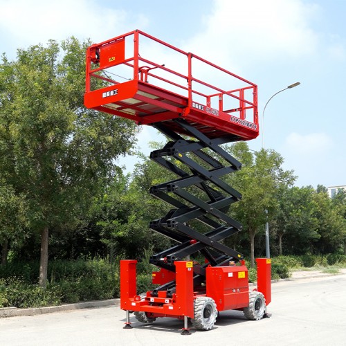 CFPT1218RTE – Rough Terrain Scissor Lifts With Outriggers