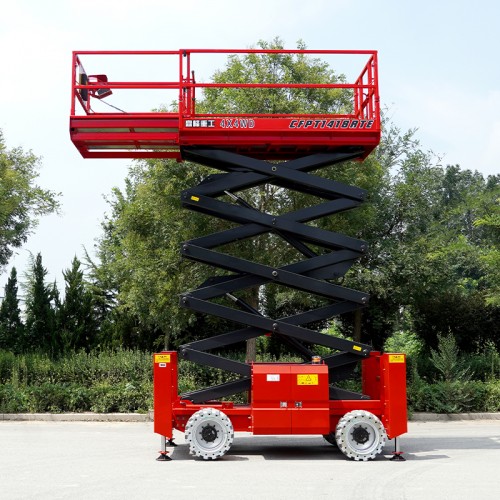 CFPT1418RTE – Rough Terrain Scissor Lifts With Outriggers