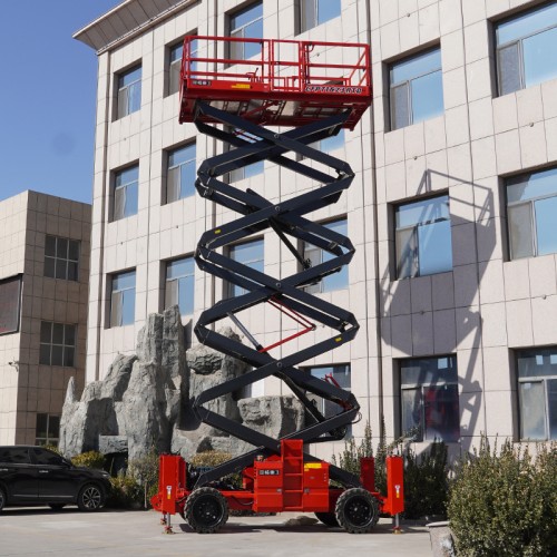 CFPT1623RTD – Rough Terrain Scissor Lifts With Outriggers