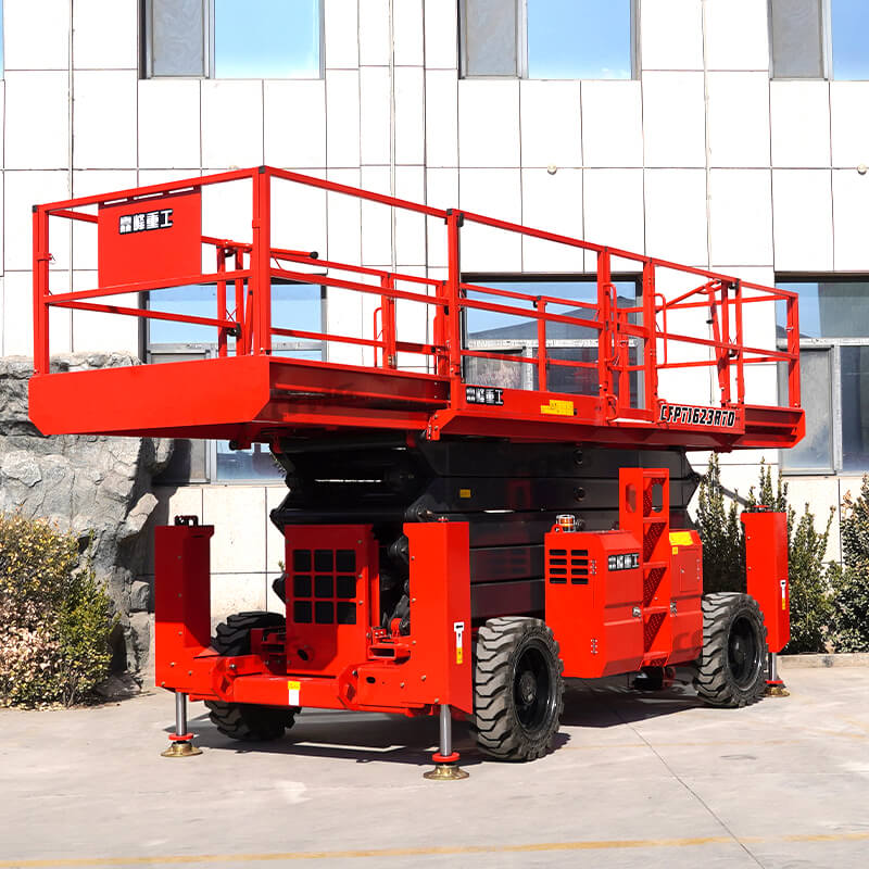 Scissor lift rental cost by platform height