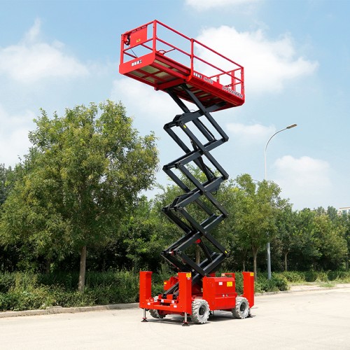 CFPT1218RTE – Rough Terrain Scissor Lifts With Outriggers