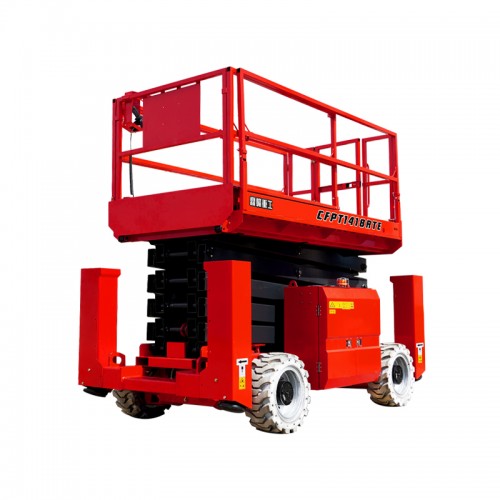 CFPT1418RTE – Rough Terrain Scissor Lifts With Outriggers